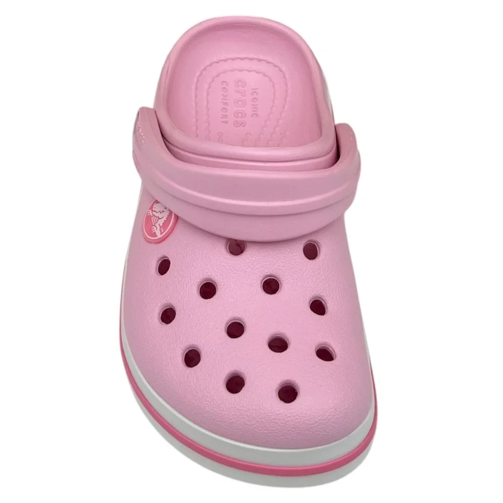 Crocs Toddler Girls Slip on Clogs Size 9 Pink Water Friendly Lightweight Sandal